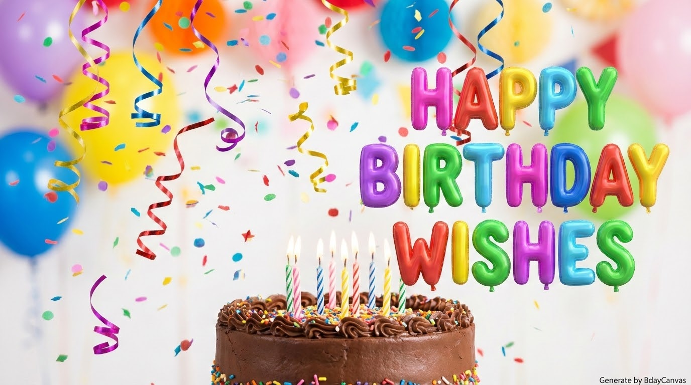 A colorful explosion of confetti and streamers